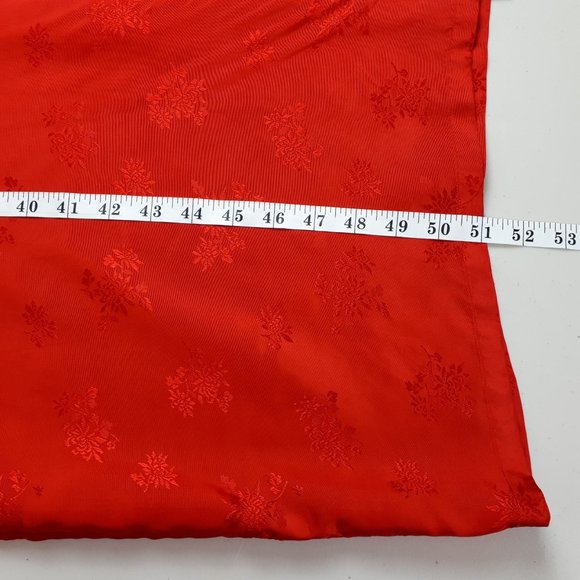 Red Kimono Style Embroidered Robe - Picture 13 of 15
